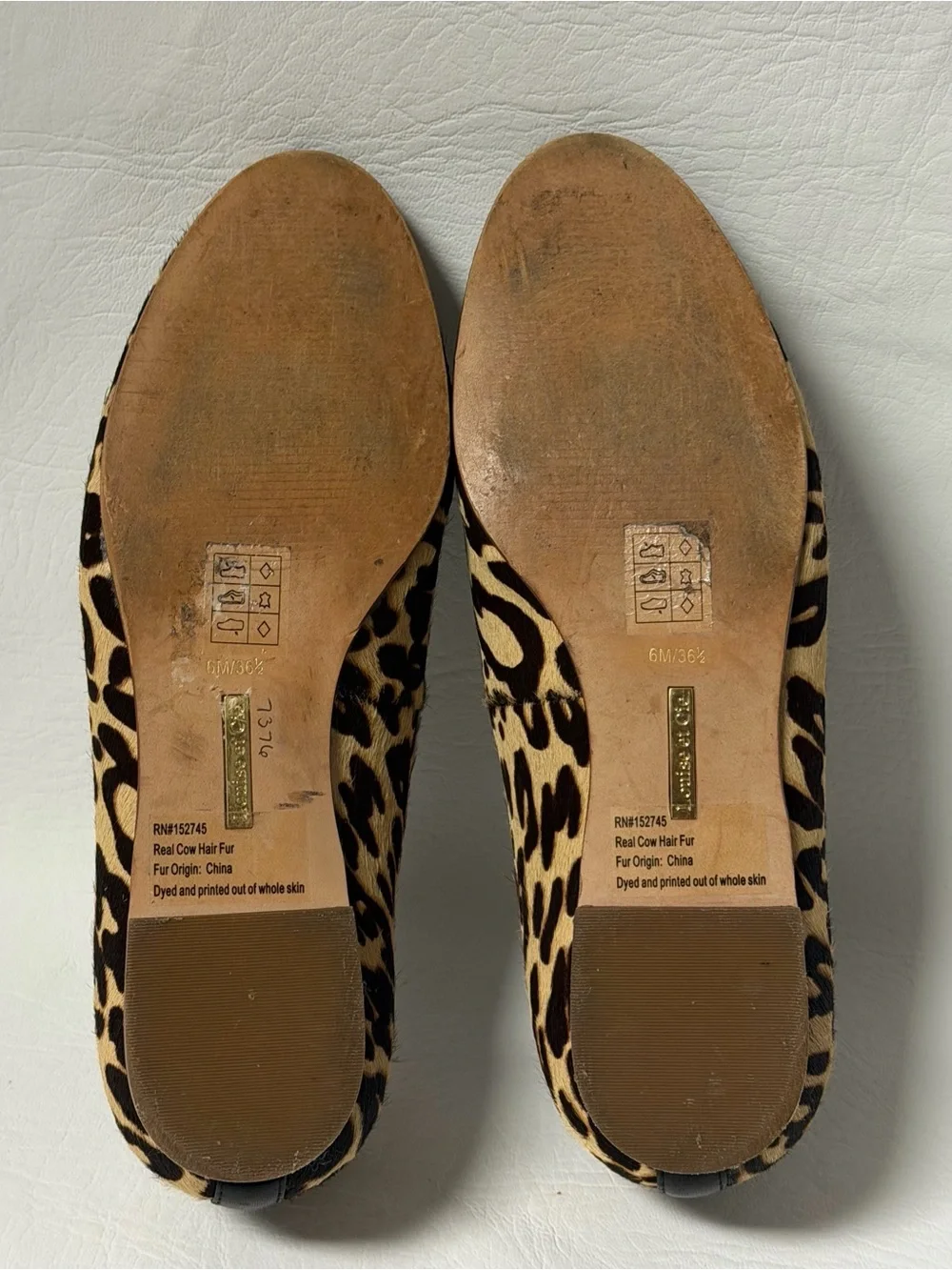Louise Et Cie Womens Lo-Anniston Animal Real Cow Fur + Leather Slip On Sz 6M - Picture 5 of 7